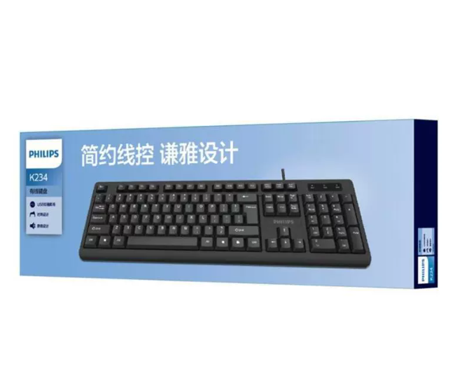 批发Philips 飞利浦电脑SPK6234有线键盘usb家 批发Philips 飞利浦电脑SPK6234有线键盘usb家